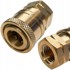ROSFIX Adapter za brzi spoj 1/4" s unutarnjim navojem 3/8", mjed, 220 bar, 40 l/min